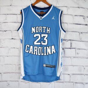 Michael Jordan North Carolina 23 Basketball Jersey Stitched Lettering